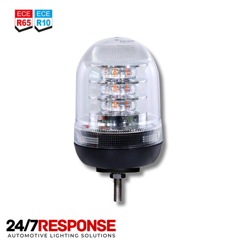 Clear lens amber led - lens, flashing