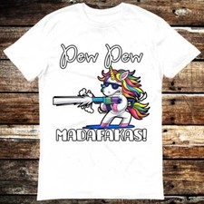 Unicorn Pew Pew Madafakas LGBT Gay Pride Lesbian T Shirt 6069