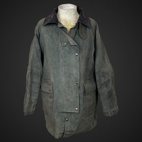 Stockman wax coat - coat, blue
