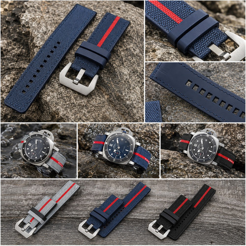 Nylon silicone watch - watch, strap