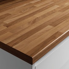 Laminate Block Oak Effect Worktop - 600mm 38mm X 700mm Long 