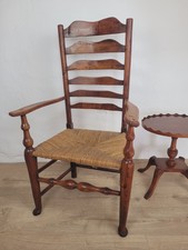 Ladderback Armchair Elm 19th