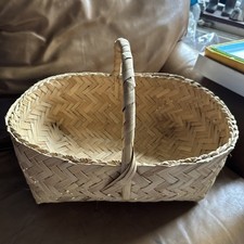 Win Bamboo Weaved  trug troglodyte Storage Basket