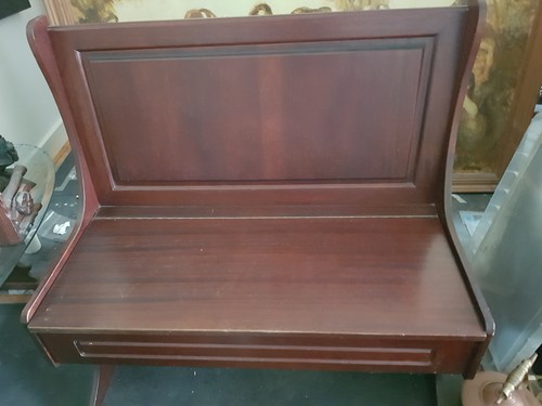 Church pew bench with - pew, opening