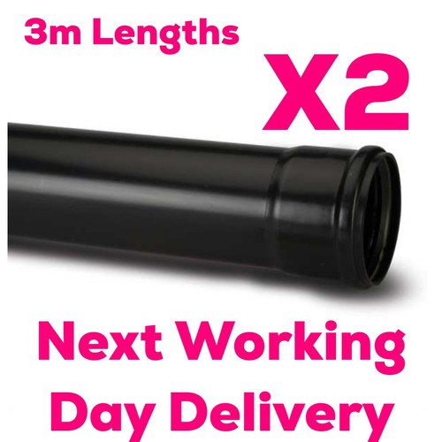 Soil pipe 110mm - pipe, black