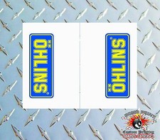 OHLINS CLEAR Upper Fork Graphics Decals stickers suspension
