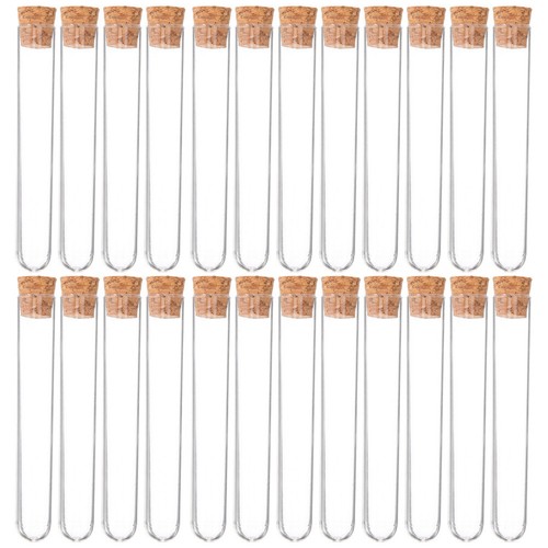 30pcs clear test tubes - clear, with
