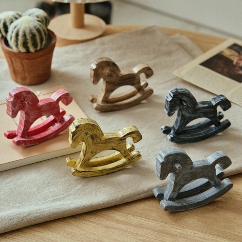 Wooden rocking horse - wooden,