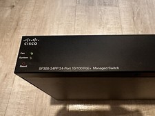 Used CISCO SF 300-24PP  24 PORT PoE+ MANAGED SWITCH