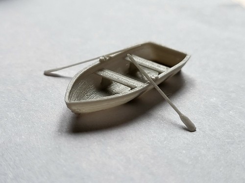 Model railway small row - railway, boat