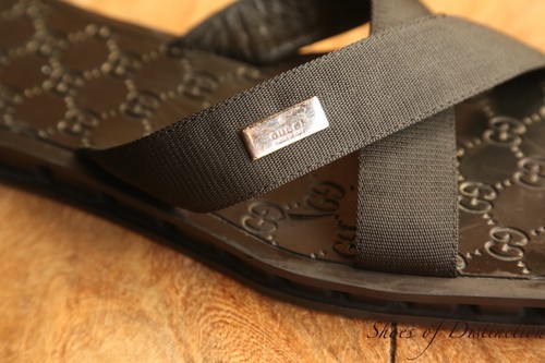 Gucci black leather - leather, canvas