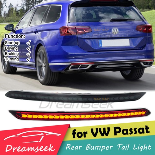 Smoke led rear bumper tail - smoke,