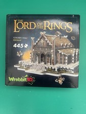Wrebbit 3D The Lord of the Rings Golden Hall Edoras 445-Piece Jigsaw Puzzle NEW