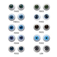 2 Pairs Half Round Acrylic Eyes for Realistic Reborn Baby Dolls Kits DIY Repair