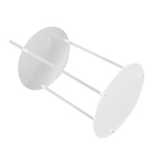 Clear Acrylic Side Table 2 Tier Round Top Nightstand Small Modern End Table XG5