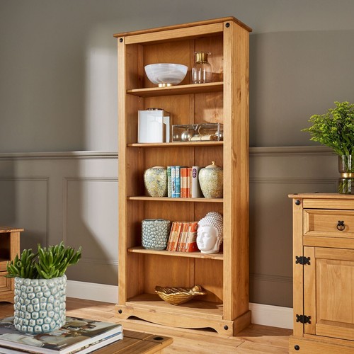 Tall pine bookcase book - pine, 5