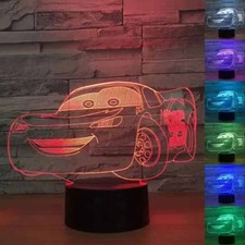 Cars Lightning McQueen 3D LED