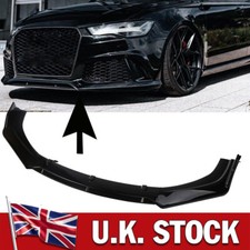 Gloss Black Front Bumper Splitter Lip Diffuser Spoiler For Audi S3 A3 A4 S4 A5