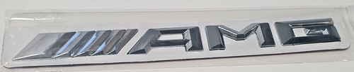 Amg badge emblem chrome - badge, silver