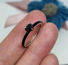 NEW Genuine Pandora ME Black Chakra Heart Ring   Size 54 💕 S925 ALE 