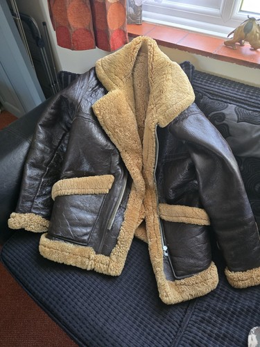 Sheepskin bomber jacket b3 - sheepskin,