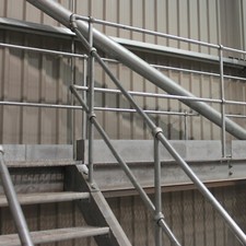 Galvanised Handrail Stanchions Tubular Standards Sticks Ball Posts Walkway Bends