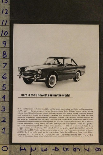 1963 sunbeam alpine rootes - sunbeam,
