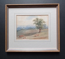 Small old watercolour painting