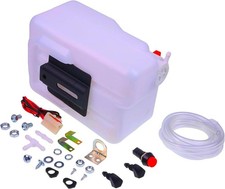 12V Windscreen Washer Kit Screenwash 1.2L Bottle Pump Wiring Jets Switch Set UK