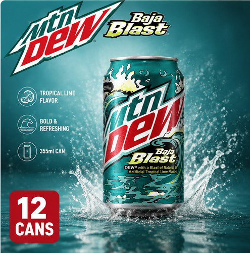Mountain dew baja blast - baja,