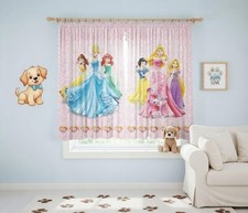 Curtains children bedroom pink