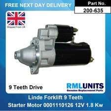 Starter Motor For Linde Forklift with VW engine Bosch Type 12V 9 Teeth