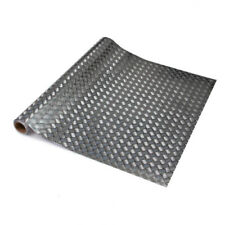 45cm x 1m up to 10m d-c-fix  CHEQUER PLATE SILVER sticky back plastic vinyl wrap