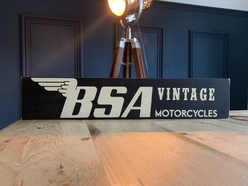 Bsa motorcycle sign - motorcycle,