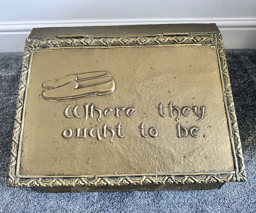 Hand beaten brass fireside - hand,