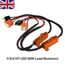 1/2/4x H7 LED Light CANBUS 50W