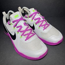 Nike Metcon Flywire Gray Running Shoes Sneakers Womens Size 7 813101