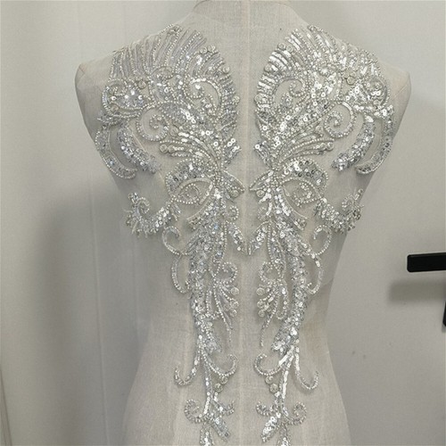 Beaded sequin applique - sequin, patch