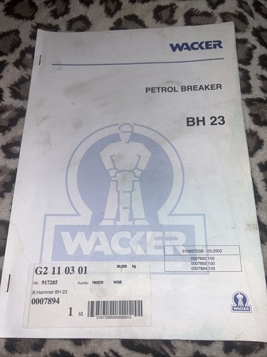 Wacker bh23 petrol jack - petrol,