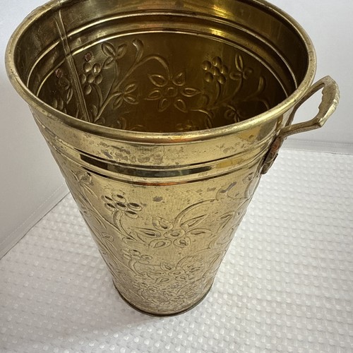 Vintage hosley brass umbrella - vintage,
