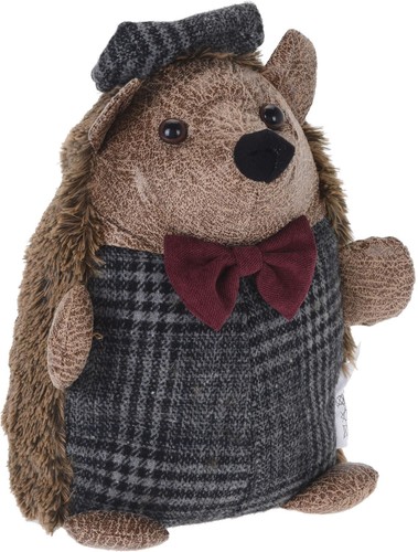 Chunky brown fabric hedgehog - chunky,
