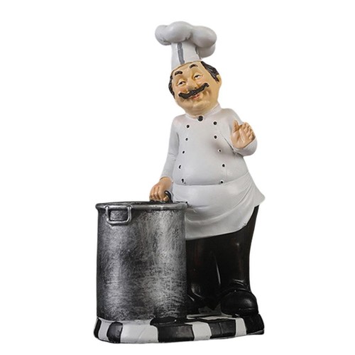 French chef figurine kitchen - french,