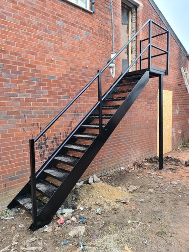 Fire escapes steel made - steel,