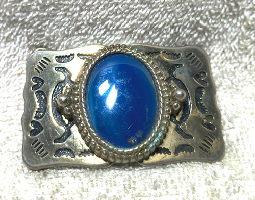 Deep blue color stone - blue, gold