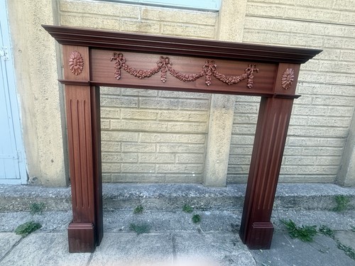 Vintage mahogany effect fire - effect,