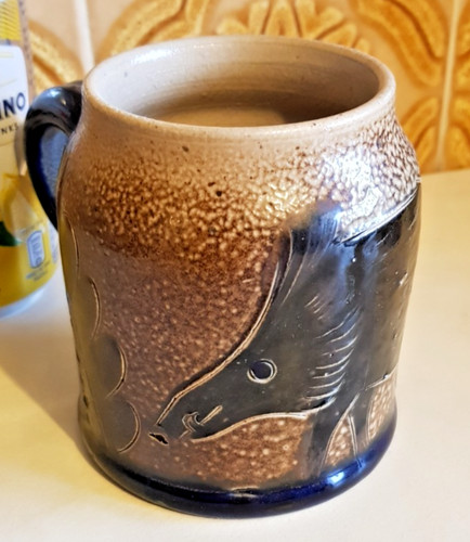 Rare signed art pottery wild - rare,