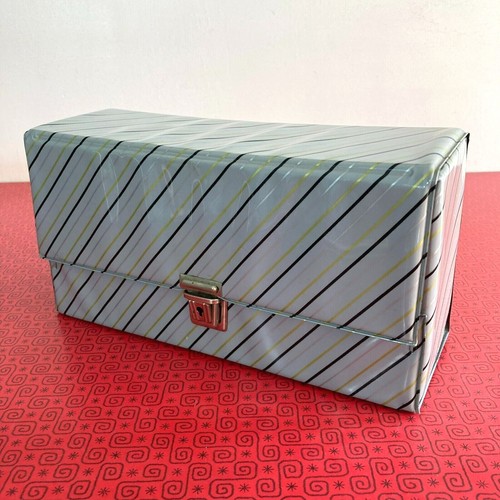 Grey striped vintage cassette - grey,