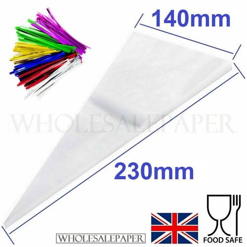 Sweet cone bags clear - sweet,
