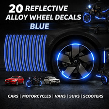 20PCS BLUE ALLOY WHEELS