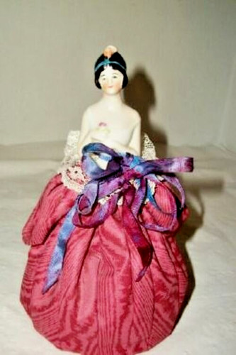 Antique germany half doll pin - antique,